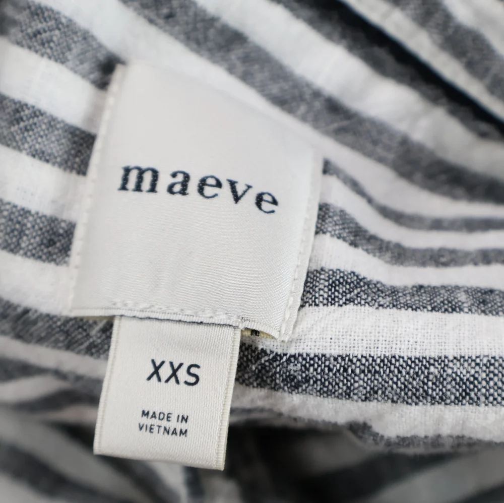Maeve Anthropology Striped Button Down Shirt - Picture 9 of 10